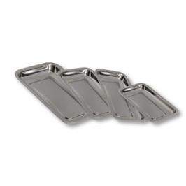 Plateaux de rangement en acier inoxydable de différentes tailles 