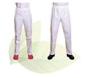 Pantalons médicaux blancs pour homme et femme