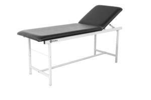 Table d'examen médicale blanche avec sellerie noire Martinique